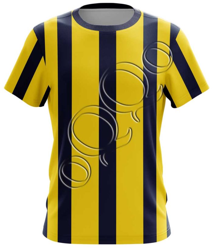 Çubuklu Forma Sarı Lacivert (6cm)